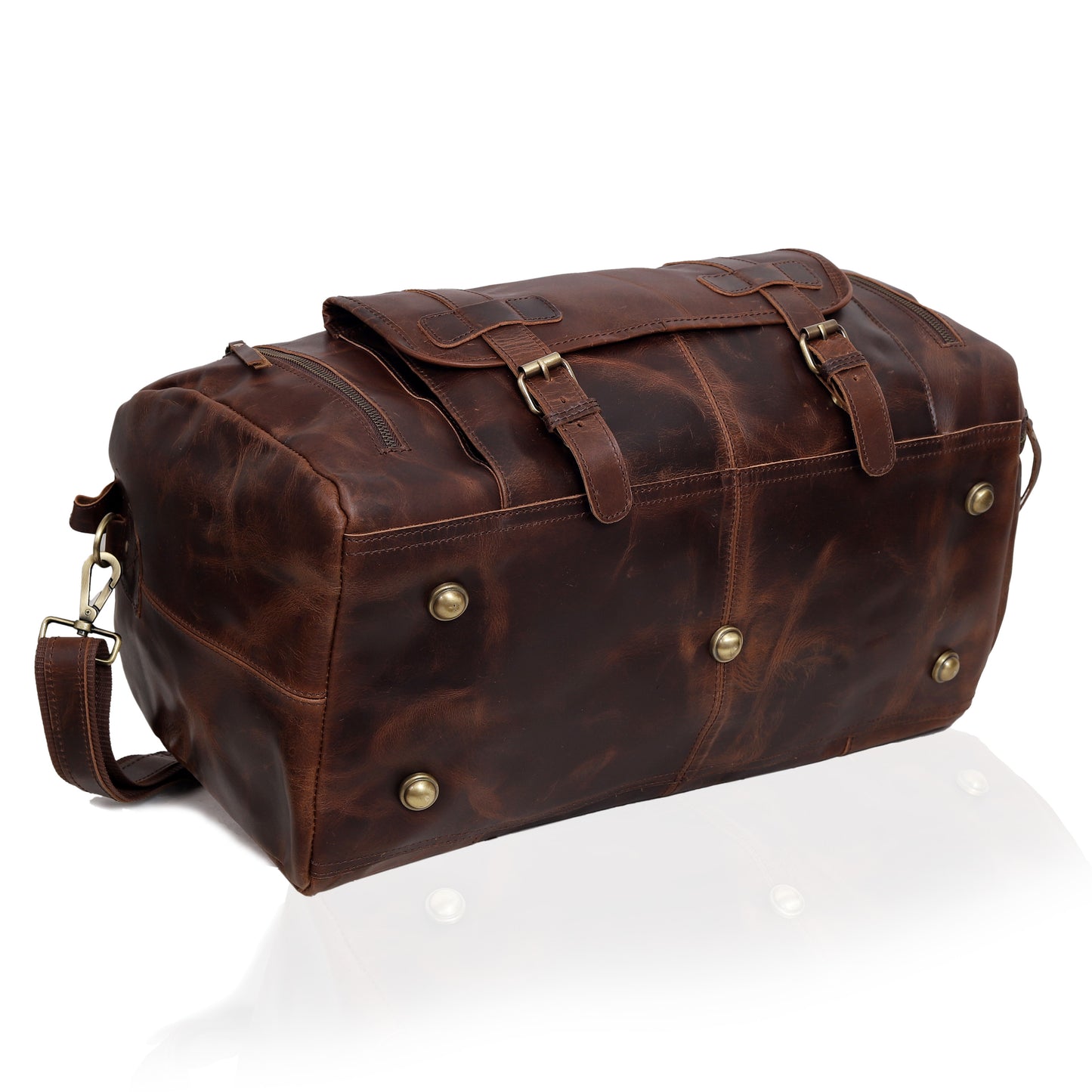 Mars Leather Duffel Bag for Men