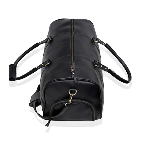 JOHN LEATHER DUFFEL BAG COMBO SET