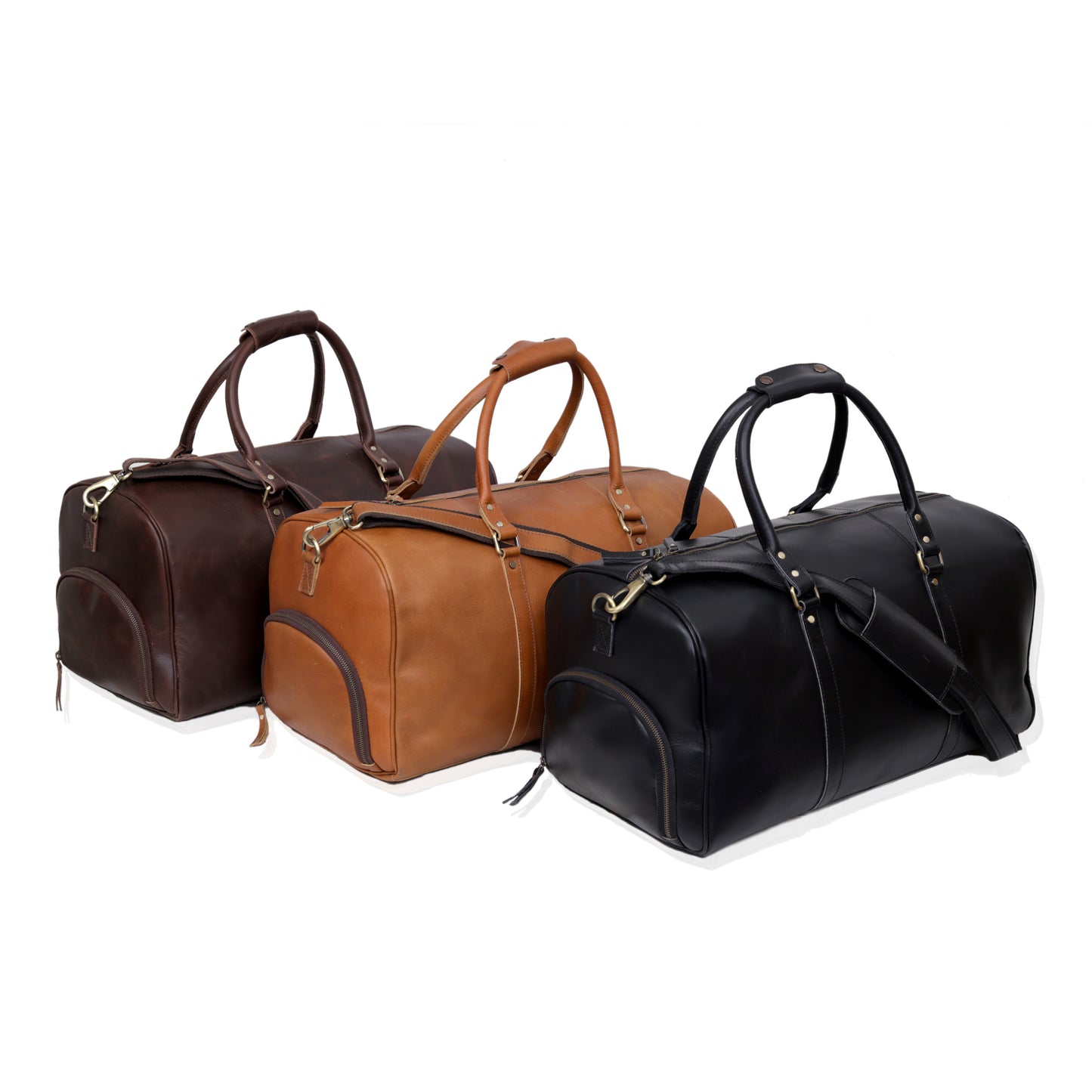 ALEX LEATHER DUFFEL BAG FOR MEN