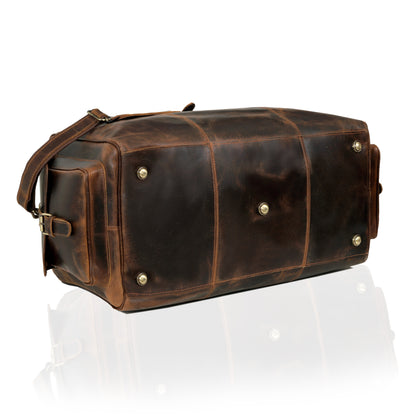 BRAZILIA BUFFALO LEATHER TRAVEL DUFFEL BAG