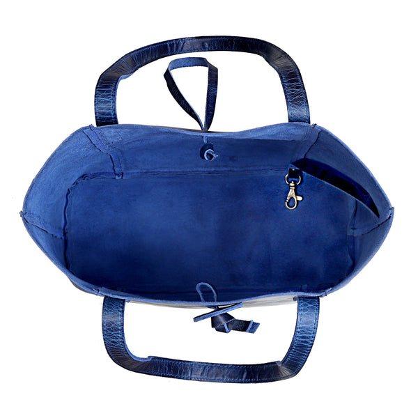 Ensemble sac en cuir Denver - Bleu
