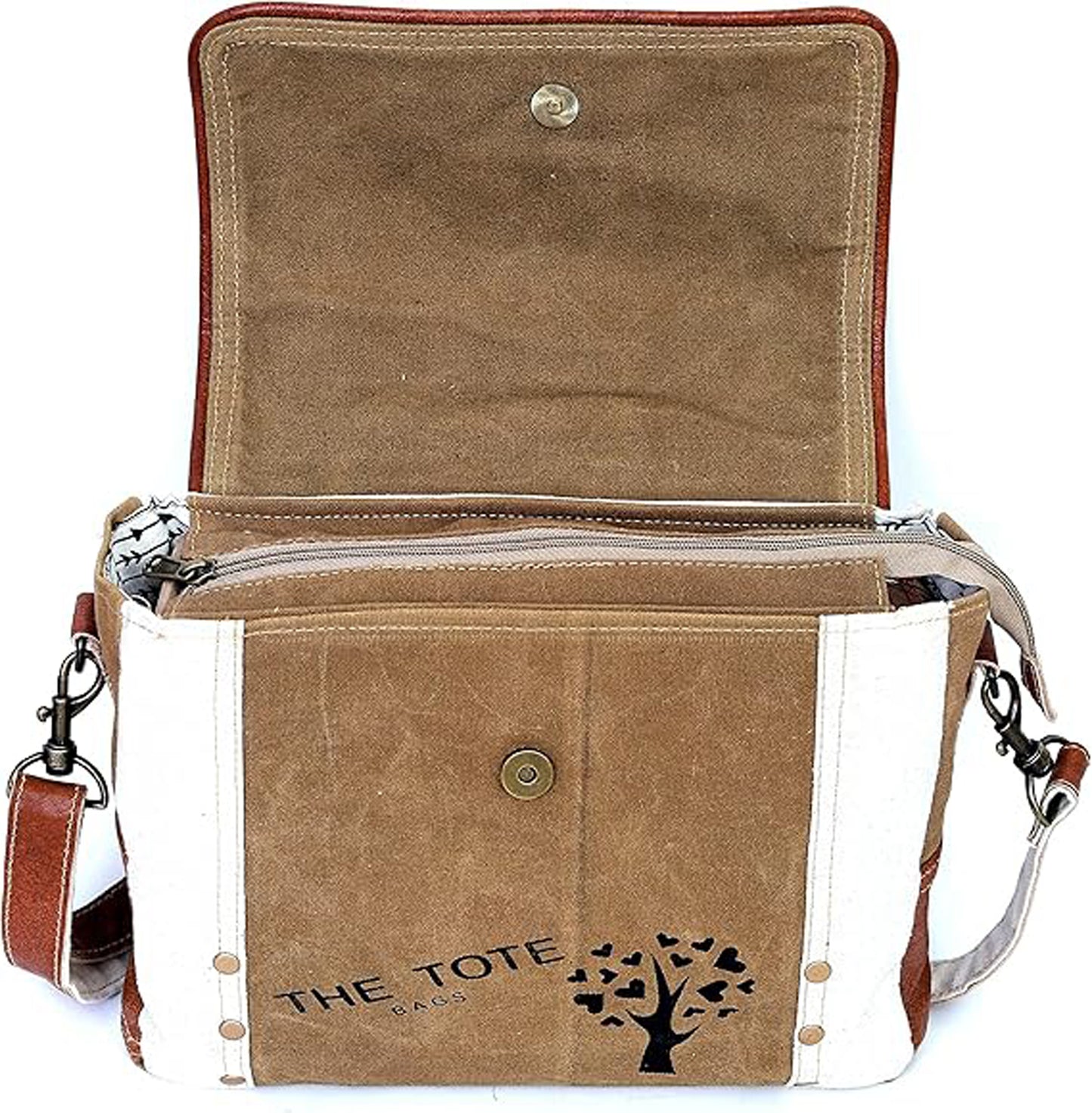 CANVAS UPCYCLE CROSSBODY