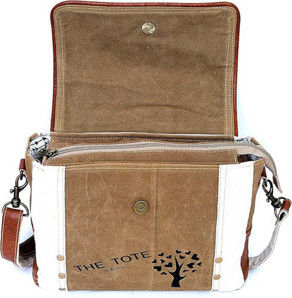 CANVAS UPCYCLE CROSSBODY