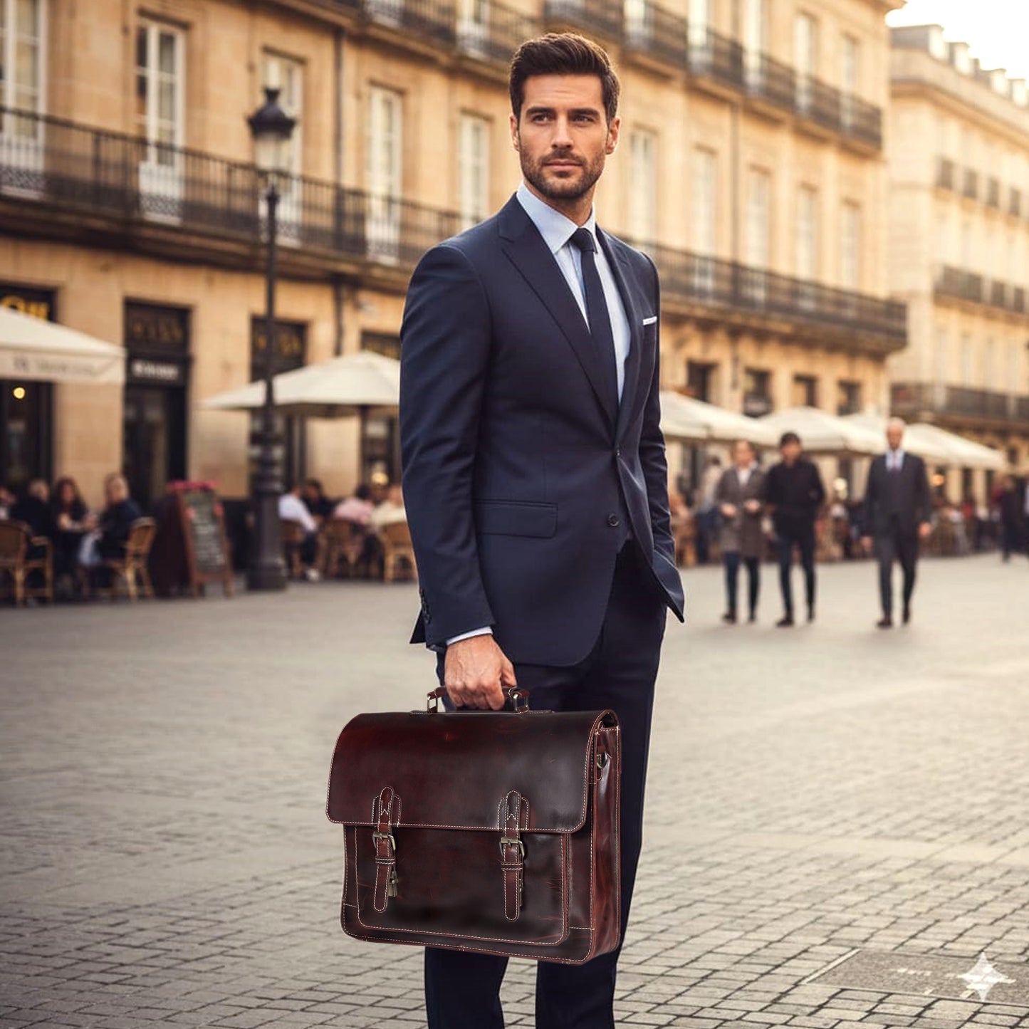 LAPTOPTASCHE „PARKER“ AUS LEDER