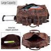 WHEELY LEATHER DUFFLE BAG