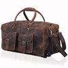 WHEELY LEATHER DUFFLE BAG