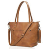 DIVINE BUFFALO LEATHER TOTE BAG TAN