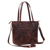 DIVINE BUFFALO LEATHER TOTE BAG BROWN