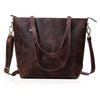 DIVINE BUFFALO LEATHER TOTE BAG BROWN