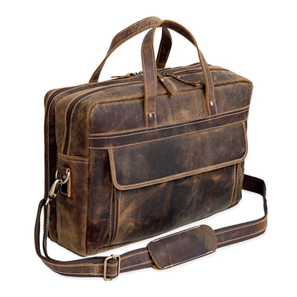 FRESNO LAPTOP LEATHER BRIEFCASE