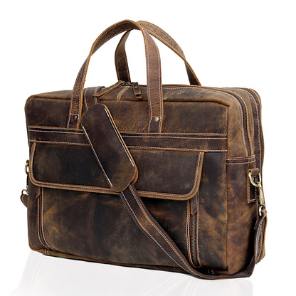 FRESNO LAPTOP LEATHER BRIEFCASE