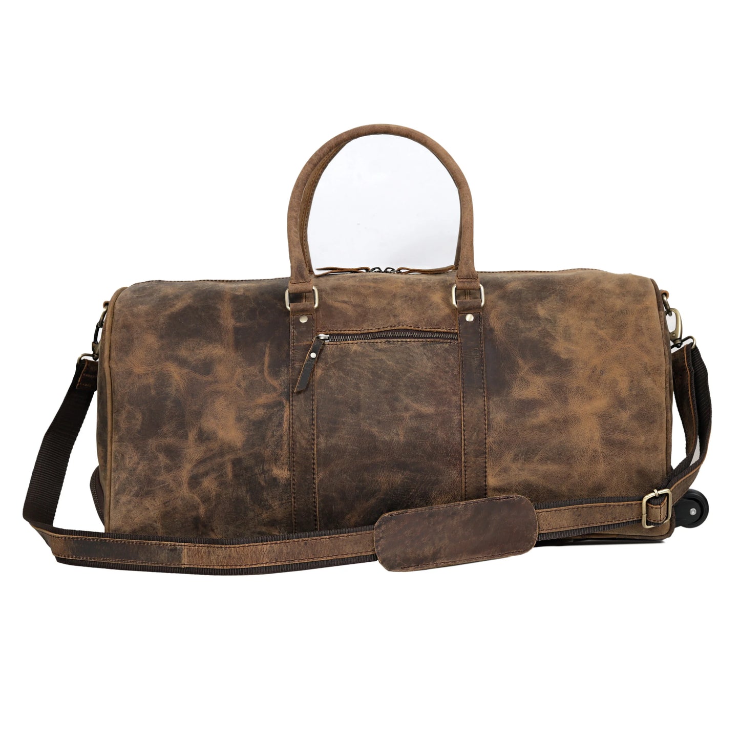 ATLANTA BUFFALO LEATHER DUFFLE BAG