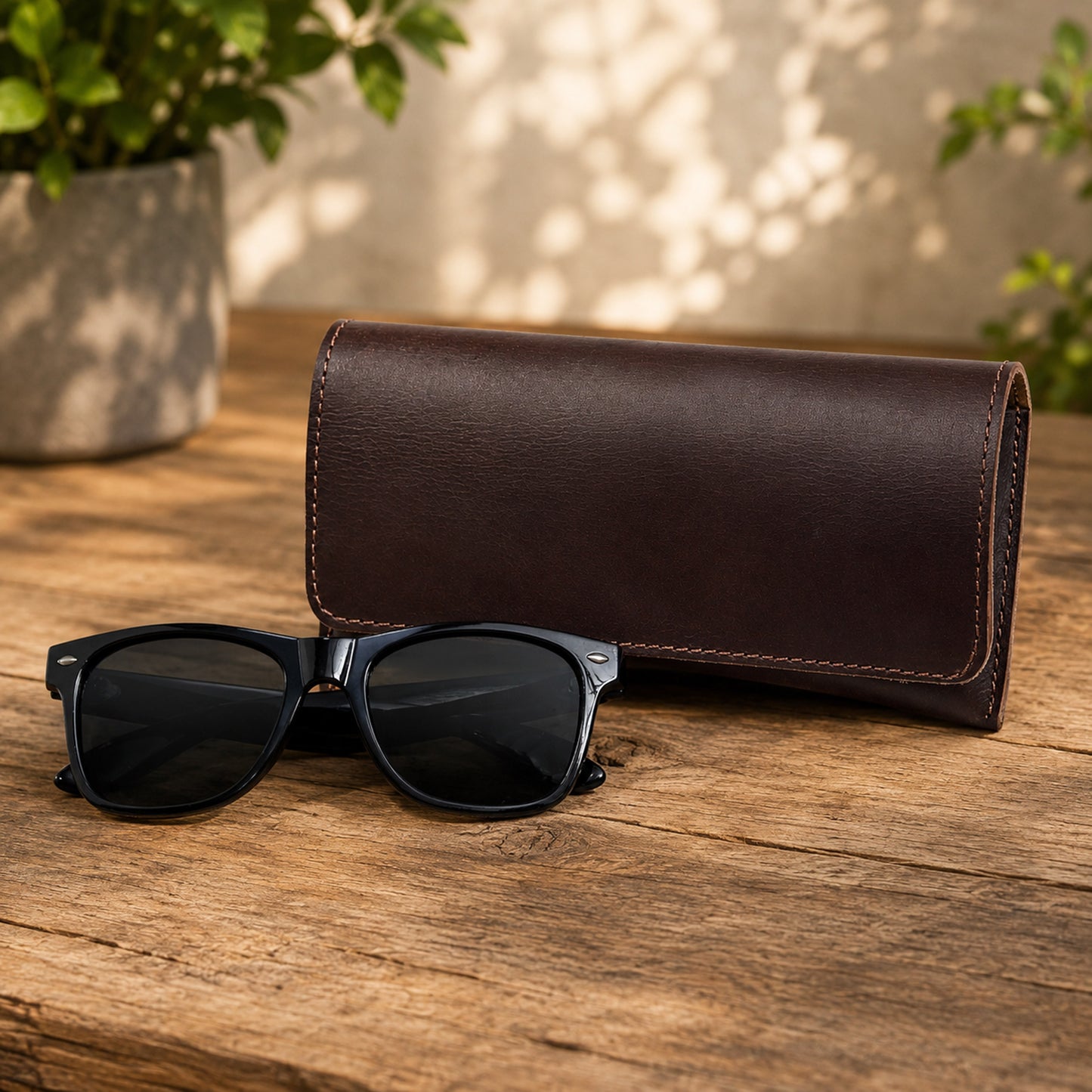 Leather Eyeglass Case