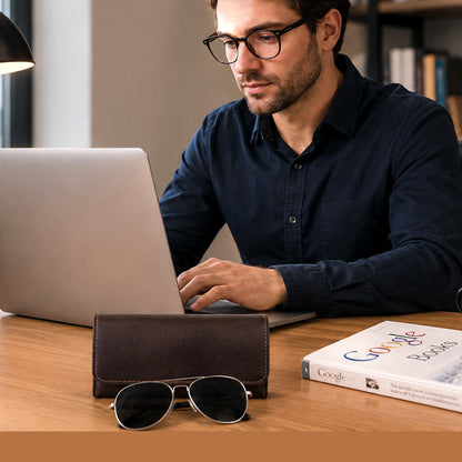 Leather Eyeglass Case