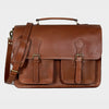 Ridge Tan Leather Briefcase