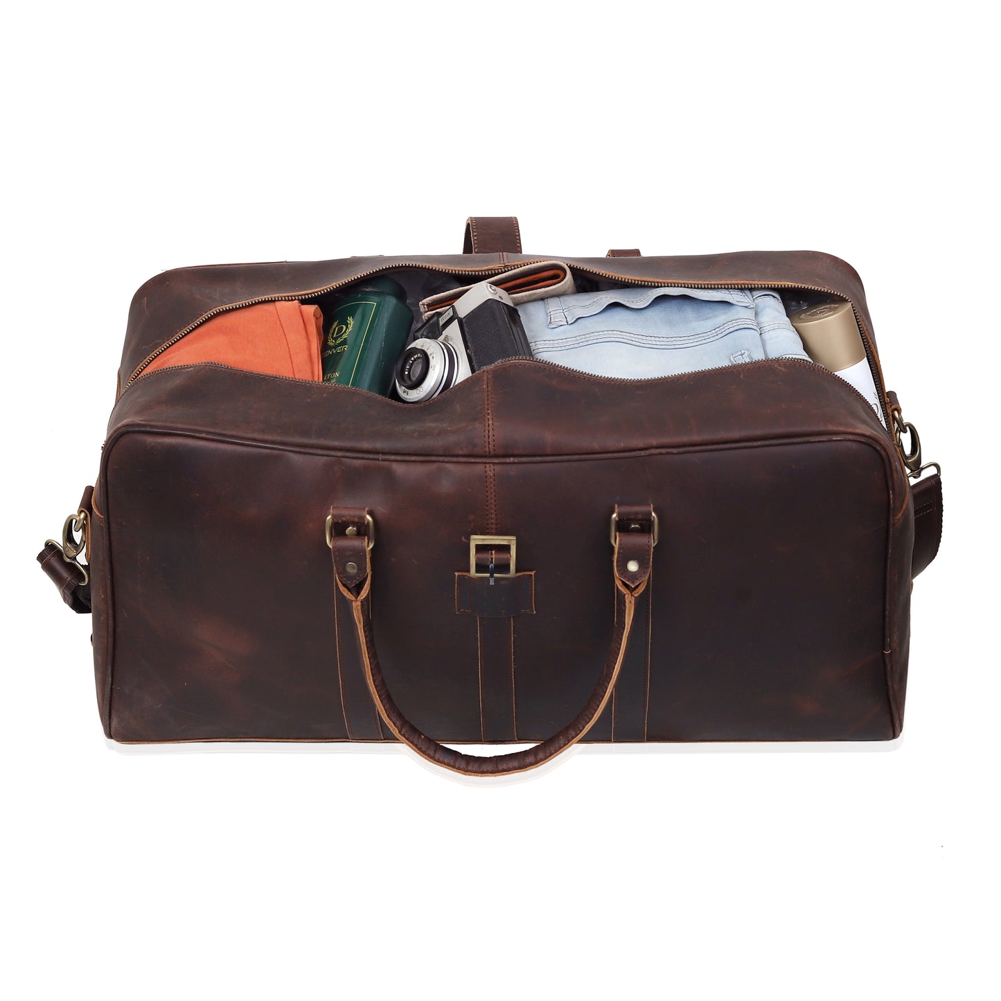 THE LEATHER FARM TRAVEL DUFFEL BAG