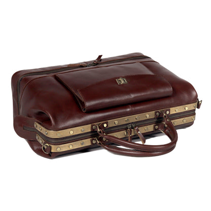 LEATHER DOCTOR BAG - Twist lock