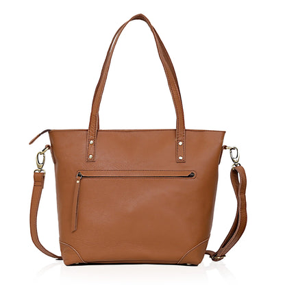 HOUSTON BUFFALO LEATHER TOTE BAG