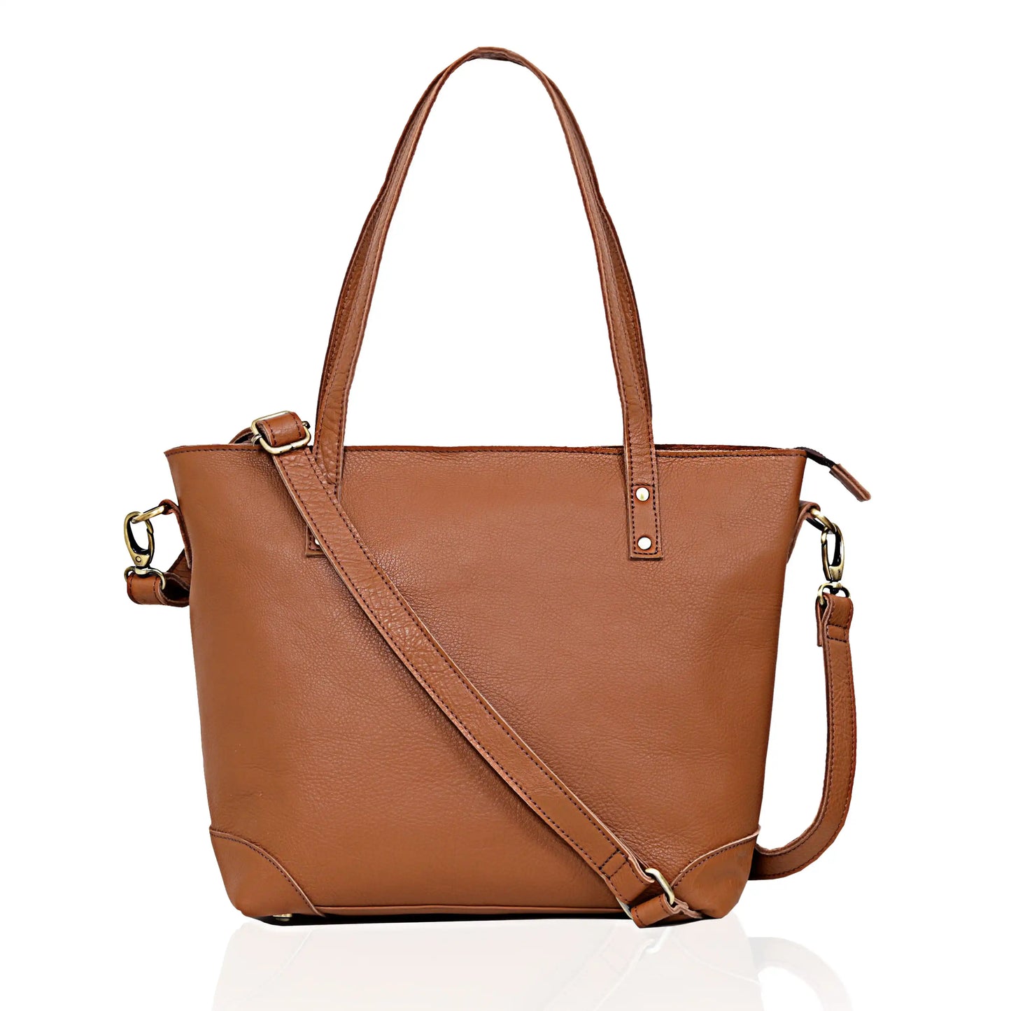 HOUSTON BUFFALO LEATHER TOTE BAG