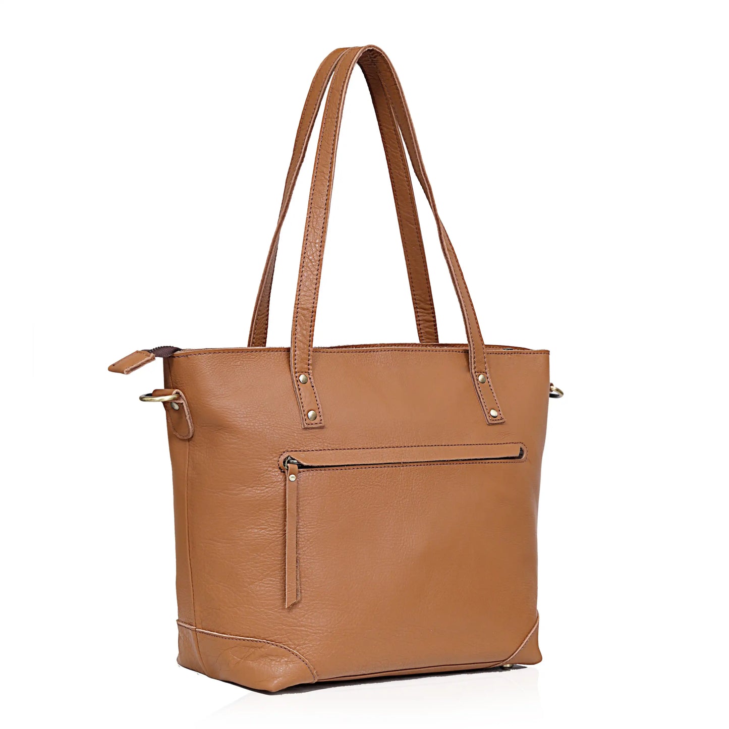 HOUSTON BUFFALO LEATHER TOTE BAG