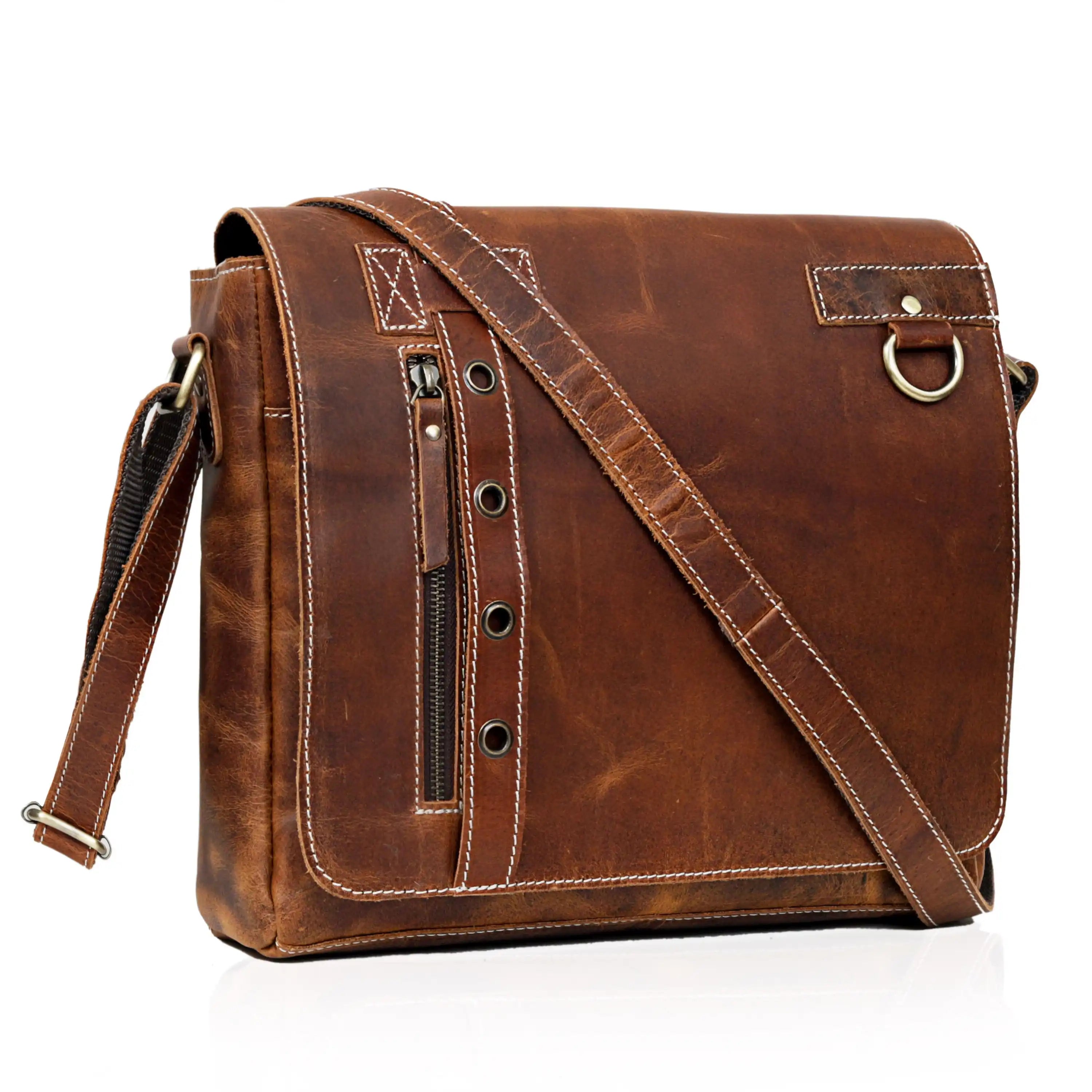 AVALON LEATHER MESSENGER BAG The Leather Farm