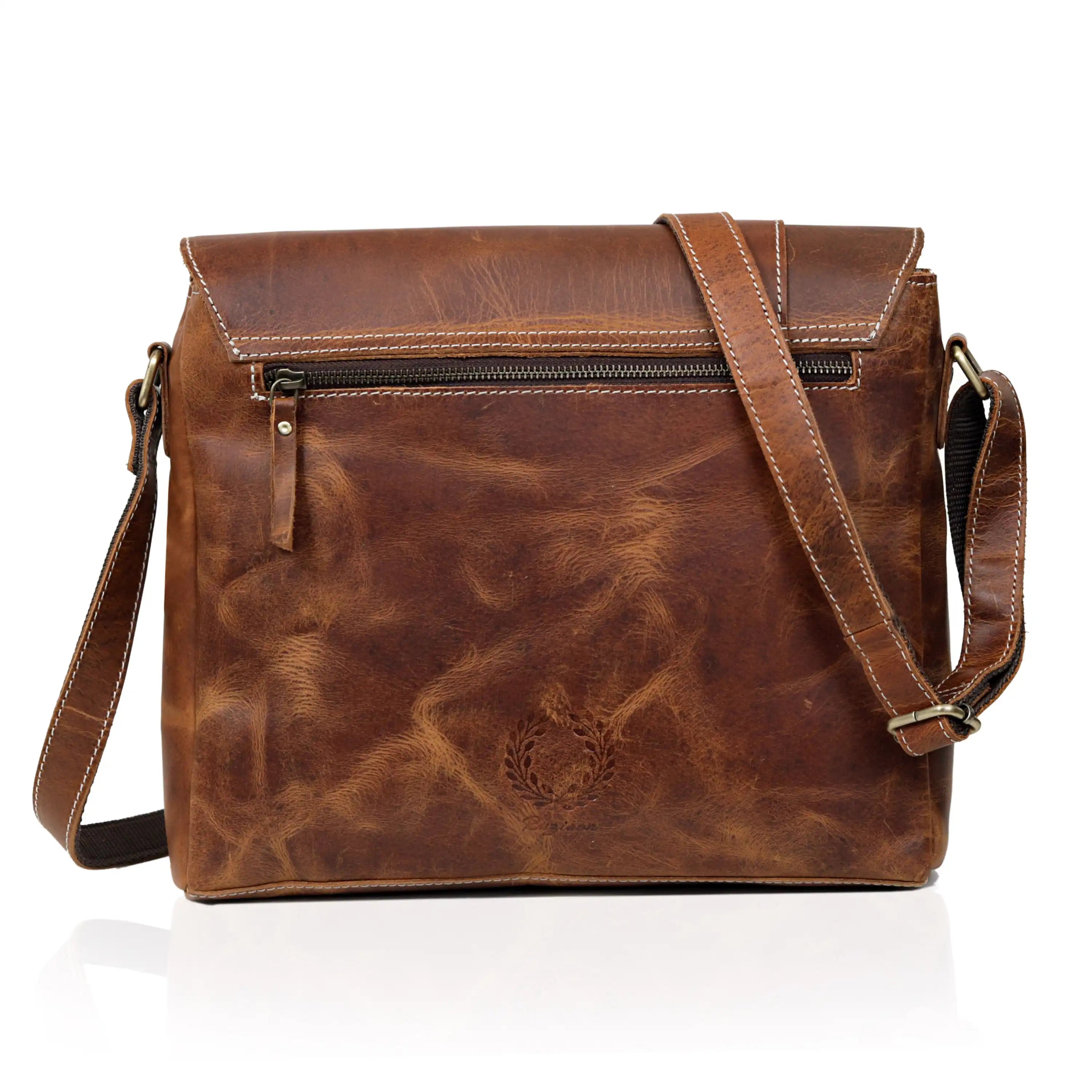 AVALON LEATHER MESSENGER BAG The Leather Farm