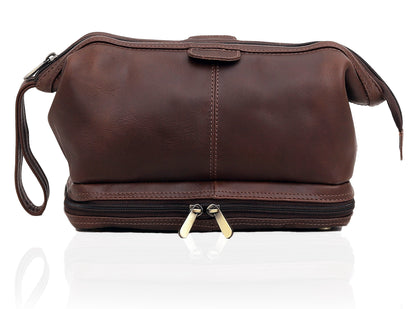 KEVIN LEATHER TOILETRY DOPP KIT