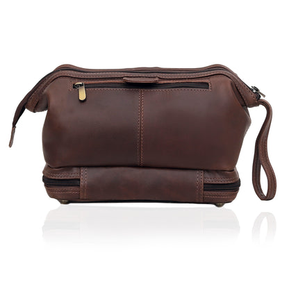 KEVIN LEATHER TOILETRY DOPP KIT