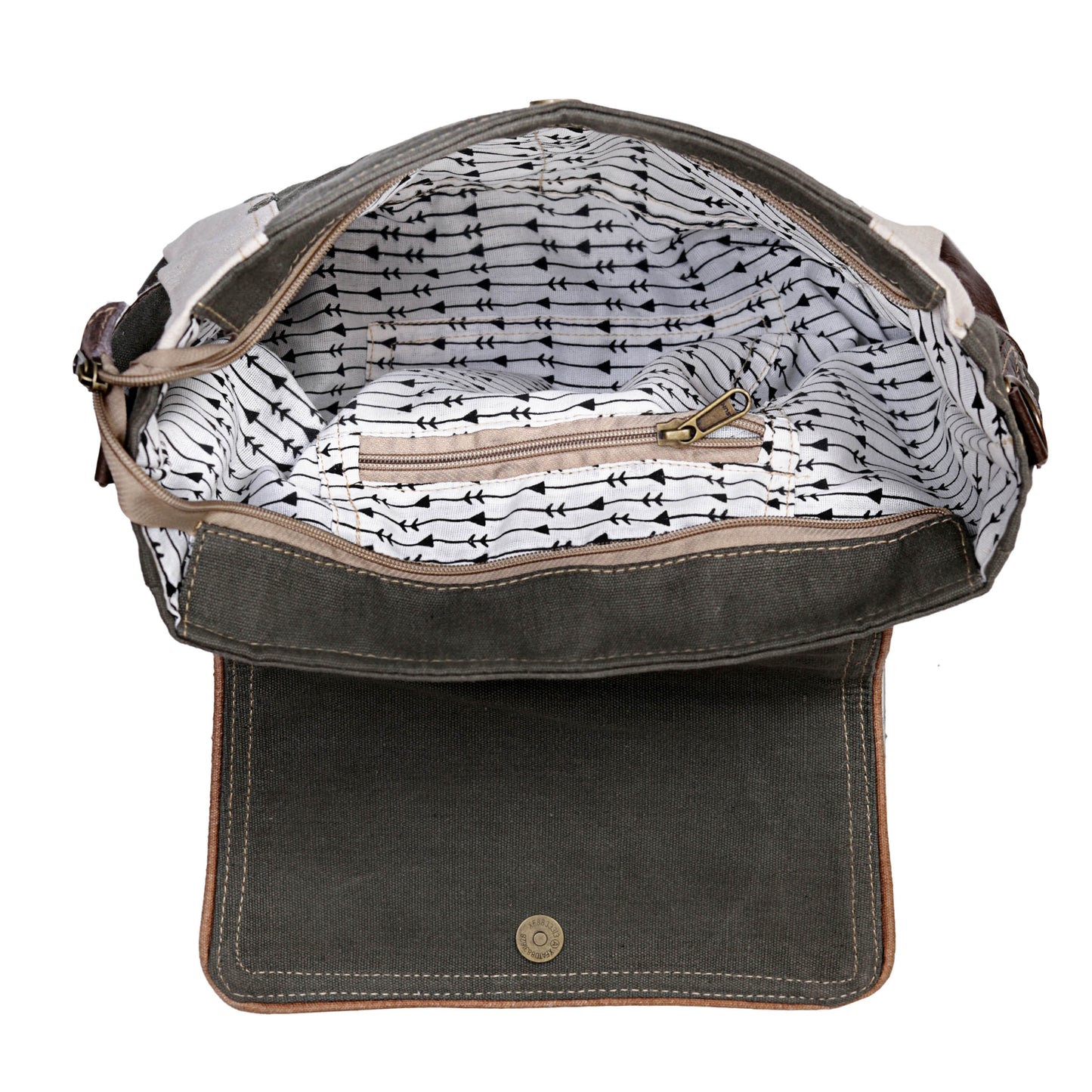 CANVAS UPCYCLE CROSSBODY