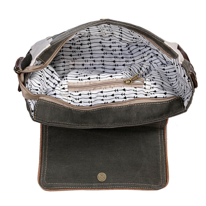 CANVAS UPCYCLE CROSSBODY