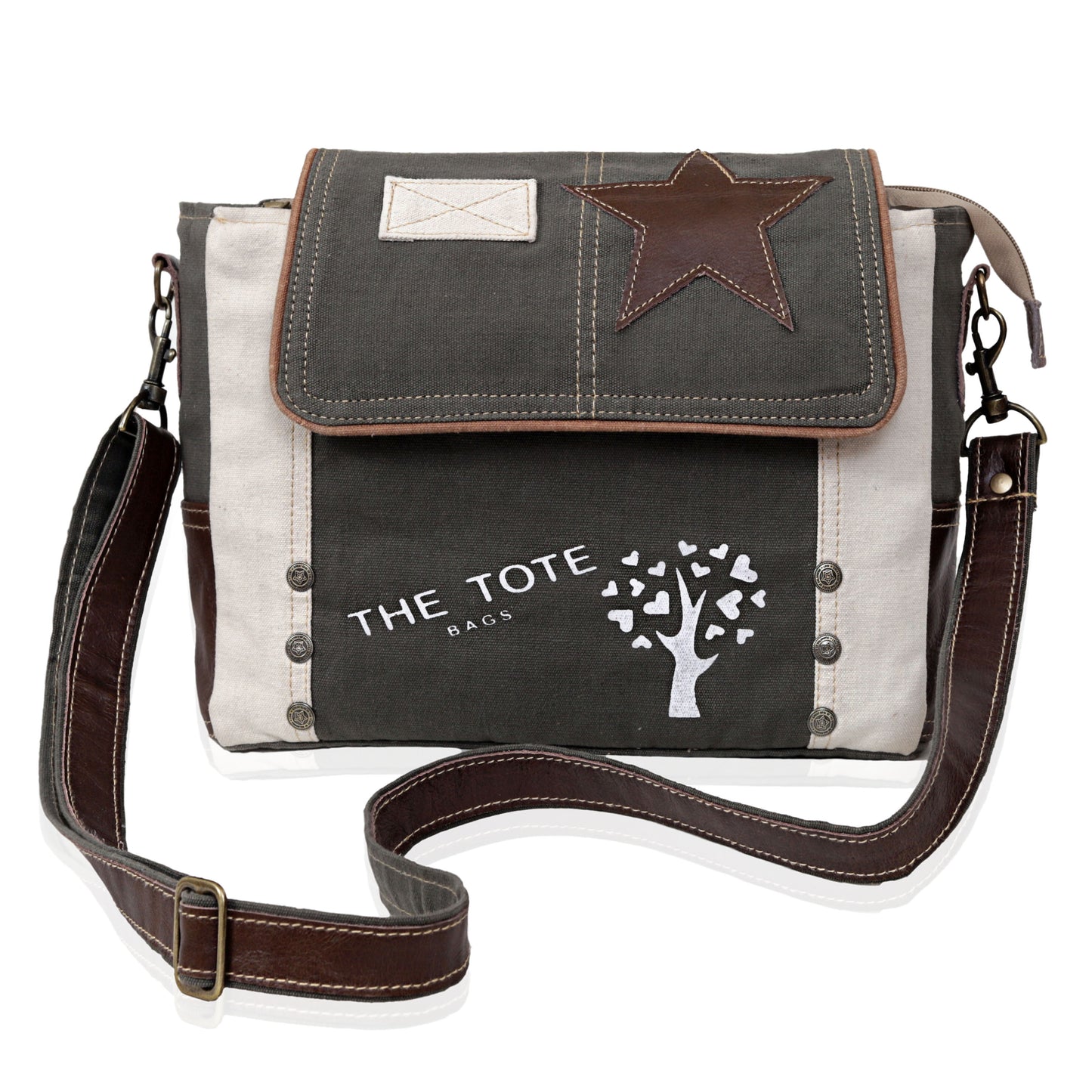 CANVAS UPCYCLE CROSSBODY