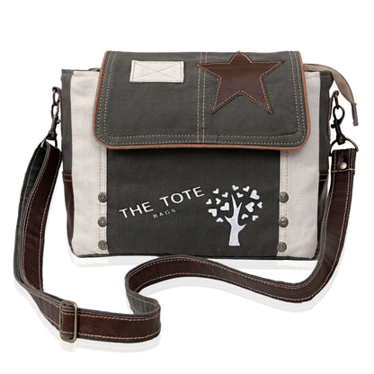 CANVAS UPCYCLE CROSSBODY