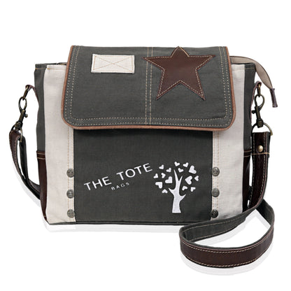 CANVAS UPCYCLE CROSSBODY