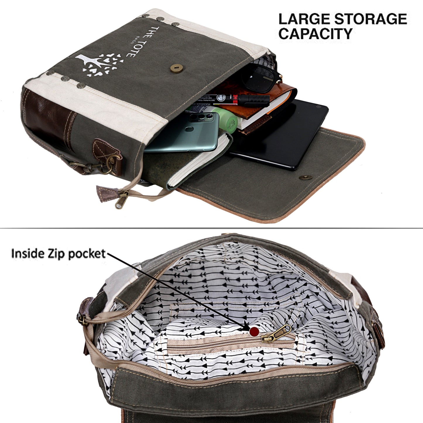 CANVAS UPCYCLE CROSSBODY