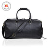 John Leather Duffel Bag - Black