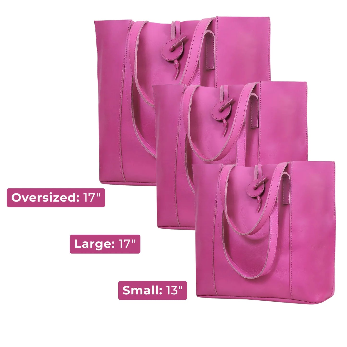 Denver Leather Bag Combo - Pink