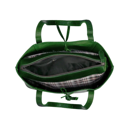 Denver Leather Tote Bag Combo - Green