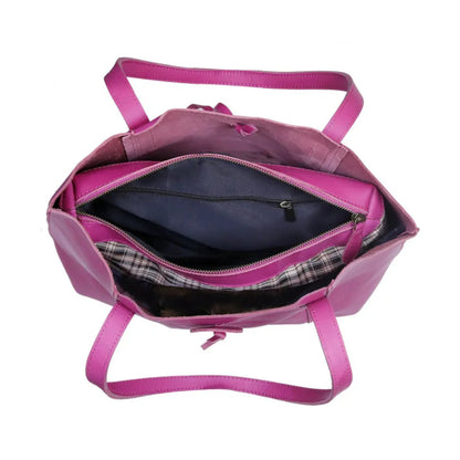 Denver Leather Bag Combo - Pink