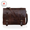LUXE VOYAGER LEDER MESSENGER BRAUN