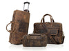 ATLANTA BUFFALO LEATHER DUFFEL COMBO SET