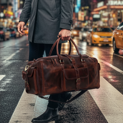 Reisetasche „Roosevelt“ aus Büffelleder