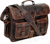 PENNSYLVANIA LEATHER MESSENGER LAPTOP BAG MEN WOMEN