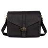 Sydney Leather Crossbody Purse - Black