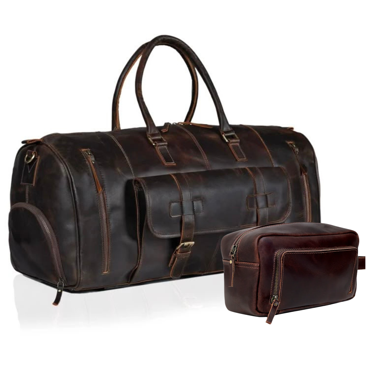 Mars Leather Duffel Bag For Men combo