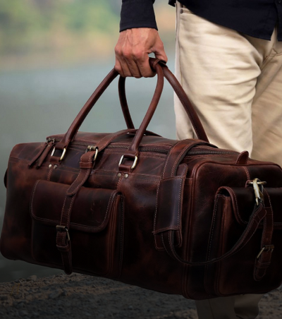LEATHER DUFFEL BAGS