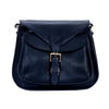 Moon Leather Crossbody Bag - Blue