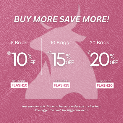 PORTLAND BUFFALO LEATHER TOTE BAG - PINK