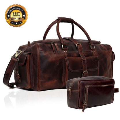Roosevelt Leather Duffle Combo