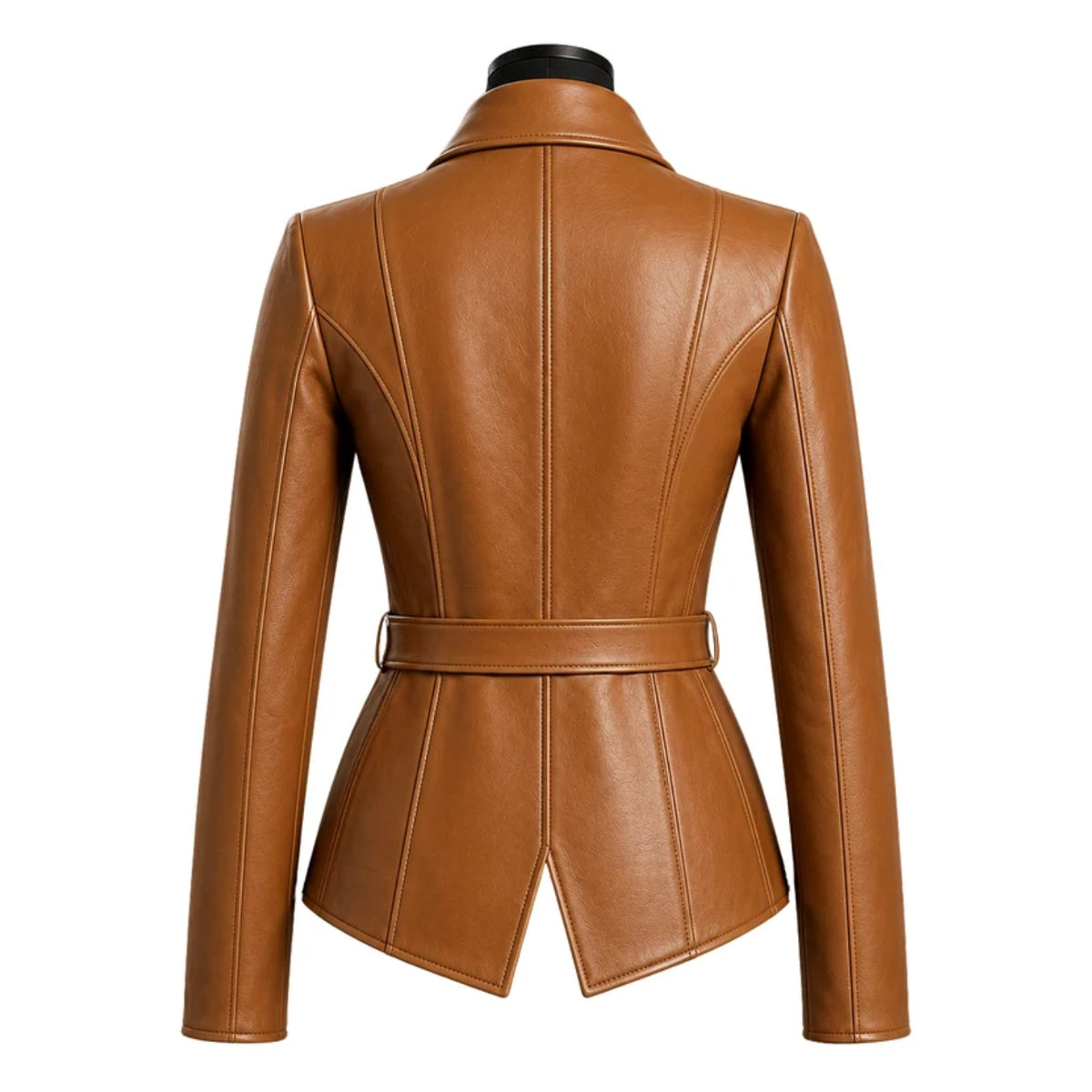 Lucy Tan Leather Jacket for Women