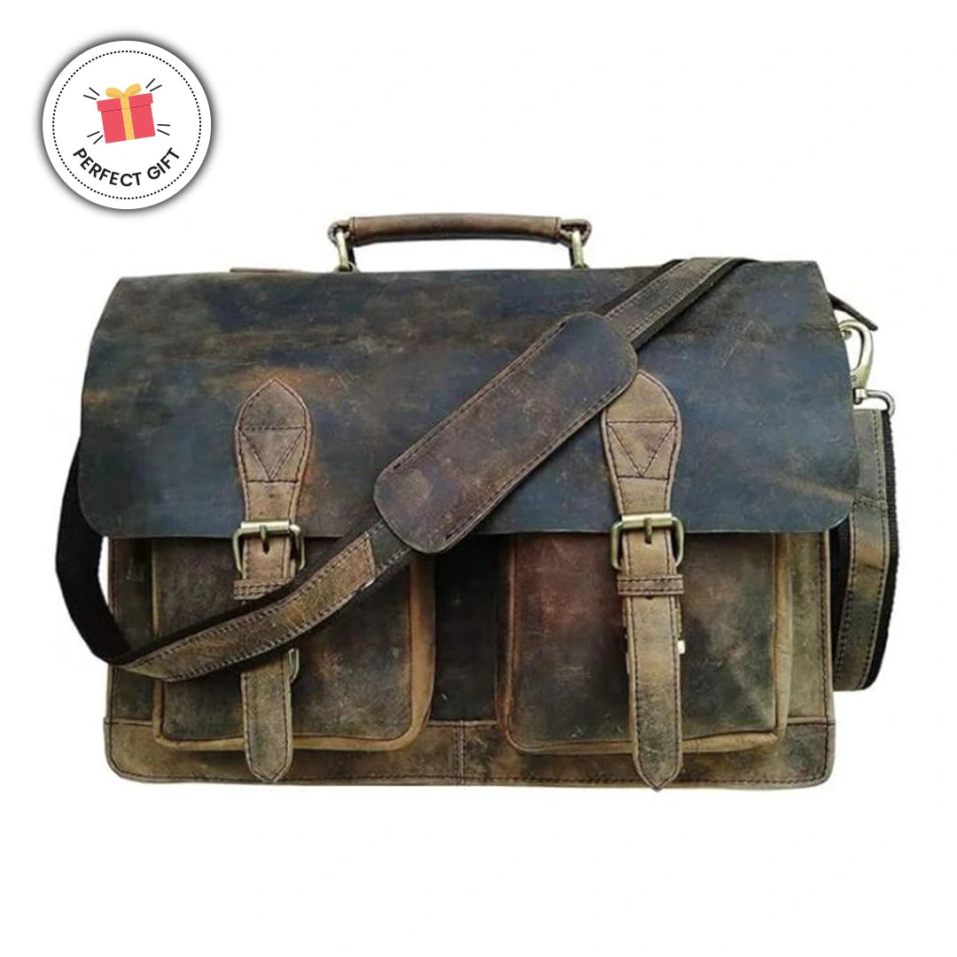 TLF LAPTOP LEATHER BRIEFCASE